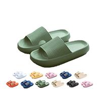 WIWIDANG Cozislides Pantofole Da Casa Super Morbide, Pillow Soft Slide Cloud Slippers, Home Slippers Women (Green, numeric_40)