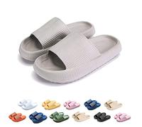 WIWIDANG Cozislides Pantofole Da Casa Super Morbide, Pillow Soft Slide Cloud Slippers, Home Slippers Women (Gray, numeric_42)
