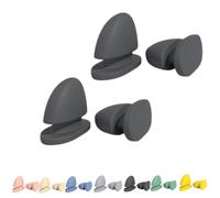 WIWIDANG Shark Slides Fins, 2 paia di pinne superiori di ricambio per Shark Slides, Ciabatte squalo Accessori 3D Pinne divertenti (Dark Gray)