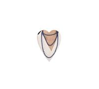Wiwpar Collana lunga con perle finte a strati collana Gatsby anni '20 e collana vintage con perle blu reale per feste in costume (blu reale)