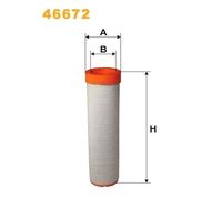 WIX FILTERS 46672 Filtro aria secondaria per CASE IH,DEUTZ-FAHR,FENDT,FIAT,JOHN