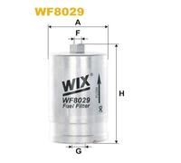 WF8029 FILTRO CARBURANTE PER Saab 900 I Combi Coup 2.0 S Turbo-16 104 KW 141 CV