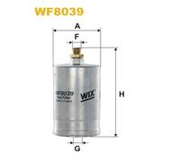 WF8039 FILTRO CARBURANTE PER Mercedes 124 Tre Volumi W124 300 E 132 KW 180 CV