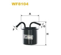 WF8104 FILTRO CARBURANTE PER Subaru Impreza Station Wagon GF 2.0i 92 KW 125 CV