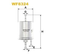 WF8324 WIX FILTERS FILTRO CARBURANTE Audi A4