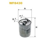 Wix Filters Filtro carburante WF8430 per Mercedes Sprinter 5-T Pianale P.T. B906 510 CDI 70