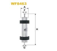 WF8463 FILTRO CARBURANTE PER Audi A6 Allroad 4GH 4GJ 3.0 TDI quattro 180 KW 245
