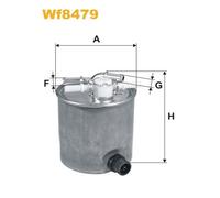 Filtro Gasolio Carburante Wix Per Nissan Qashqai Nv200 Xtrail Koleos Dci Fwd