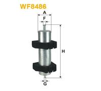 Wix Filters Filtro carburante WF8486 per Audi Q5 8RB 3.0 TDI quattro 180 kW 245 CV