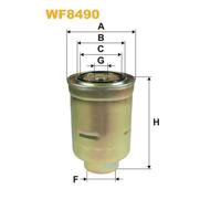 Wix Filters Filtro carburante WF8490 per Mazda 3