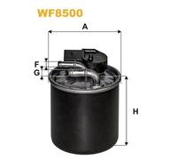 WF8500 FILTRO CARBURANTE PER Mercedes Vito Mixto (Double Cabin) W447 114 CDI 4ma