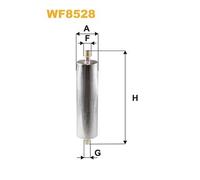 WF8528 FILTRO CARBURANTE PER Audi A6 Allroad 4GH 4GJ 3.0 TDI quattro 235 KW 320