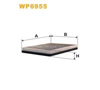 WP6955 FILTRO ABITACOLO PER BMW 5 Touring E39 530d 142 KW 193 CV