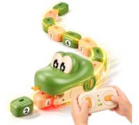 WixbFyn Serpente Magnetico Telecomandato, Snake Game 6+, Luce & Suono | Magnetic Snake Game, 8 Blocchi Magnetici, Adesivi Numerati, Sfide Personalizzate, Gioco per Interni per Bambini 6+