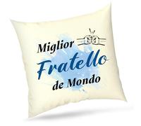 Wixelon Regalo Fratello Compleanno,Regalo Fratello Natale,Regalo Per Fratello,Regali Per Il Fratello,Idea Regalo,Idee Regalo Divertenti,Idea Regalo Fratello,Regalo Fratello Minore,Copricuscini Divano