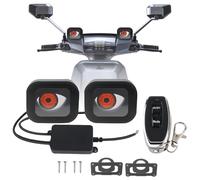 WIYETY 12 - 36 V diavolo luce dinamica: 6 modalità LED occhi luci decorative, telecomando faro interruttore per fari, dinamici LED occhi fari per moto scooter elettrico triciclo