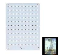WIYETY 156 × 120 mm LED Retroilluminazione Board Kit: doppio pannello 3D accessori per stampanti 3D di tipo C, pannello LED litofano, PCB Light Board per modelli di foto e illuminazione del telaio