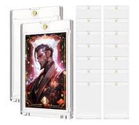 WIYETY 16 pezzi Magnetic Card Holder: 65 x 90 mm rigido trasparente Card Holder, 35PT Magnetic Card Card Card Custodie per carte standard Yugioh carte sportive carte da baseball