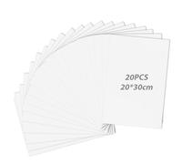 WIYETY 20 pannelli in schiuma A4: pannelli in schiuma bianca da 5 mm, per fai da te, presentazioni, mostre d'arte, segnaletica, progetti scolastici