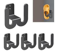 WIYETY 4 Portascarpe da Parete: Scarpiera da Parete A Muro Scarpiera Multifunzionale, Senza Forature Organizer per Scarpe da Appendere Portascarpe in Metallo