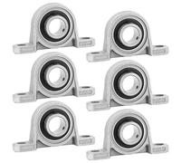 WIYETY 6 Pezzi Cuscinetti a Sfera: Autoallineanti Cuscinetto Flangia Lega di Zinco Supporto Autoallineante Flangia Cuscinetto con Cuscinetto a Sfera Supporto Montato al Centro Blocco di Cuscino 20mm