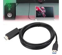 WIYETY Adattatore da USB a HDMI: cavo adattatore USB 3.0/2.0 a HDMI, cavo HDMI, cavo 1080P, cavo videoproiettore, per PC, laptop HDTV TV, compatibile con Windows