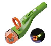 WIYETY Aspiratore per insetti con luce LED, trappola per ragni e insetti per esterni, aspiratore ricaricabile per insetti con lente di ingrandimento, ideale per bambini e naturalisti - Verde