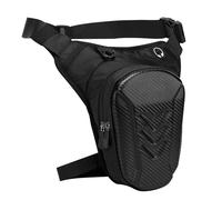 WIYETY Borsa da gamba per motocicletta uomo donna: Borsa da gamba e marsupio 2 in 1 con cintura regolabile per i fianchi, Borsa da gamba rigida con 2 scomparti, Borsa da coscia per motocicletta per