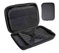 WIYETY Borsa per freccette per 12 freccette, custodia rigida Eva per freccette, organizzatore per freccette, accessori professionali per freccette, portatili, per freccette e accessori (nero), Nero ,