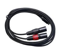 WIYETY Cavo USB C a doppio XLR, da 2 m, da maschio a maschio a uscita XLR, doppio connettore compatibile con PC, smartphone, tablet, Power Amplifier, cavo audio