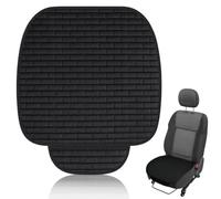 WIYETY Cuscini Sedili Anteriori Nero: Cuscino per Sedile Auto Coprisedile con Fondo Antiscivolo, Cuscino Sedile Auto Anteriore Traspiranti, Coprisedile auto in tessuto di lino, Copri Seduta Auto