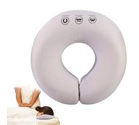 WIYETY Cuscino per il viso, massaggiante per il letto, cuscino per il viso per lettino da massaggio, massaggio a forma di U, cuscino viso per spa salone, lettino da massaggio (grigio)