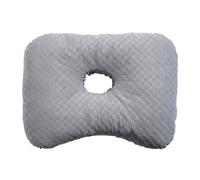 WIYETY Cuscino per orecchie con foro per chi dorme sul fianco grigio 3244cm