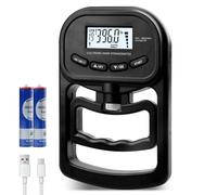 WIYETY Dinamometro Digitale Manuale: Dinamometro A Mano Con Schermo LED 396lb/180Kg, Presa elettrica Strength Tester Grip Per Sportivi E Uso Domestico