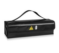 WIYETY Ebike - Borsa a batteria ignifuga fino a 1000 °C, impermeabile e a prova di esplosione, per stoccaggio, trasporto e ricarica (grande), beige.