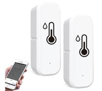 WIYETY Igrometro termico Bluetooth: 2 pezzi WiFi, sensore termometro, igrometro per casa, serra con app remota, allarme di notifica