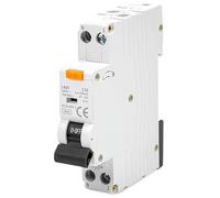 WIYETY Interruttore a Corrente Residua: Interruttore Differenziale 1P+N, Interruttore FI con RCBO 16 Amp 220 V, Leakage Interruttore di Circuito con Protezione da Sovracorrente Corrente Nominale RCD