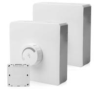 WIYETY Interruttore dimmer a LED bianco: regolatore di luminosità, interruttore della luce normale, interruttore della luce da parete, regolatore di fase rotante, interruttore da parete per lampade