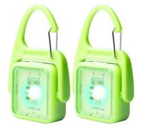 WIYETY Luce di Sicurezza LED Lampeggiante: 2 Pezzi Riflettori Luce Impermeabile Ricaricabile USB Per Bambini, School, Corridori Notturni, Alpinisti, Cane, Pendente Luminoso, 4 Modalità