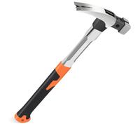 WIYETY Martello da carpentiere 720 g, con magnete antiscivolo, con manico allungato in acciaio inox, per martello, falegname, metallo