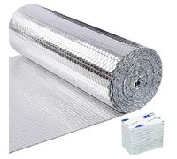 WIYETY Pellicola riflettente per termosifone: 5 m x 0,6 m x 3 mm, pellicola per riscaldamento, pellicola riflettente per radiatori (argento)