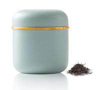 WIYETY - Piccolo contenitore in ceramica, 160 ml, per tè, sale, cereali, alimenti in cucina, blu cielo