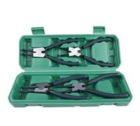 WIYETY Pinze per Anelli Elastici: 4 Pezzi Pinze per Anelli di Sicurezza, Snap Ring Pliers con Maniglie Antiscivolo, Snap Ring Pliers Set per Anelli Elastici per Interni ed Esterni per la Manutenzione