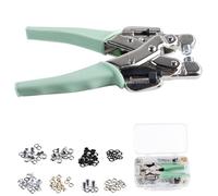 WIYETY Pinze per Occhielli Professionali: Multifunzione Perforazione Occhielli per Occhielli Pinze per Occhielli in Metallo, Pinze Portatili per Occhielli Macchina Perforatrice Occhielli, 3/5 mm