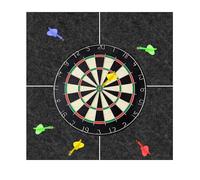 WIYETY Protezione da parete in feltro, per bersaglio, per bersaglio, per bersagli, piastrelle in feltro, sfondo universale per freccette - nero, 60 x 60 x 1,2 cm