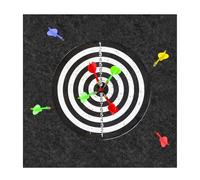 WIYETY Protezione da parete in feltro per freccette, 60 x 60 cm: protezione da parete per bersaglio, retro in sughero e piastrelle, protezione da parete per freccette, protezione da parete per