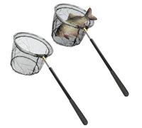 WIYETY Retino da pesca a farfalla, telescopico: 2 retini da pesca con rete da pesca pieghevole, retino telescopico da 150 cm, accessorio per la pesca all'aperto per bambini e adulti