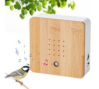 WIYETY Scatola con sensore di movimento per uccelli: rumore naturale, sensore di movimento, con supporto a parete, suono naturale