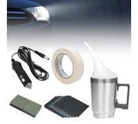 WIYETY Set per la Pulizia dei Fari, Set di Lucidatura dei Fari, Set per la Vaporizzazione dei Fari, Kit di Rinnovamento a Vapore per Fari Auto per Ingiallimenti, Macchie Senza Contenuto di Liquidi