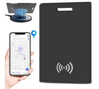WIYETY Slim Tag: Tracciatore Portafoglio Ricaricabile, Bluetooth, Plastica, Compatibile con Apple Find My (solo iOS), Ricarica Wireless, Impermeabile IP68 per Portafogli, Telefoni, Valigie, Altro